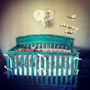 RestorationHardware Reversible Bumper w/ Bed Skirt